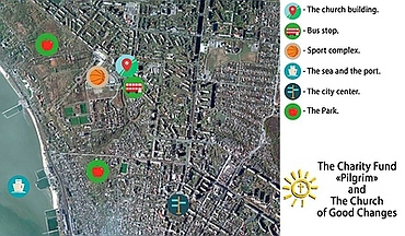 Ehemaliges Kino in Mariupol