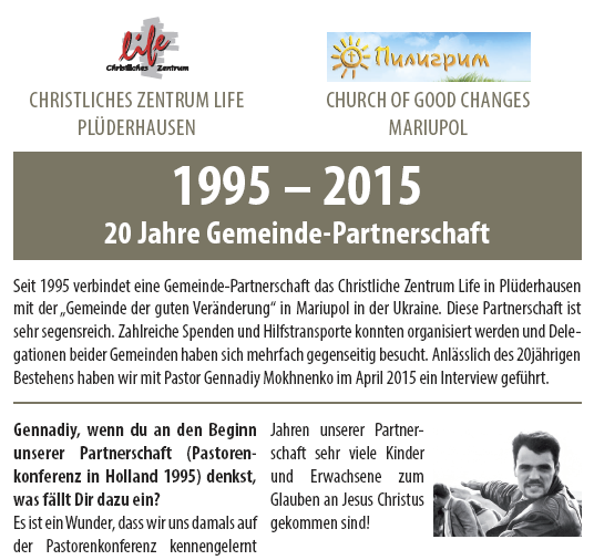 20 Jahre Partnerschaft mit Mariupol
